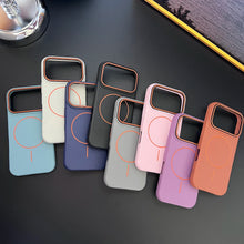 Luxury Leather Texture Magnetic Case For iPhone