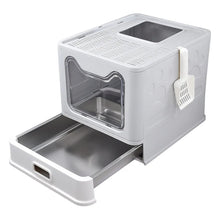 Enclosed Stainless Steel Cat Litter Box