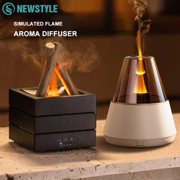Simulated Flame Aroma Diffuser