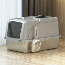 Enclosed Stainless Steel Cat Litter Box