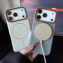 Luxury Leather Texture Magnetic Case For iPhone