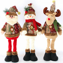 Stretch-Leg Christmas Plush Dolls