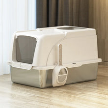 Enclosed Stainless Steel Cat Litter Box