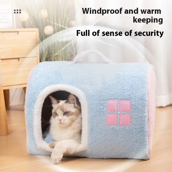 Cozy Handheld Cat House