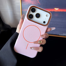 Luxury Leather Texture Magnetic Case For iPhone